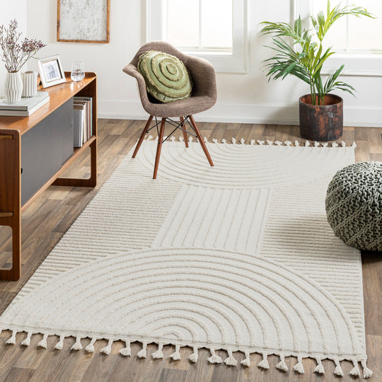 Tapis Scandinave Zambia Moderne Ivoire
