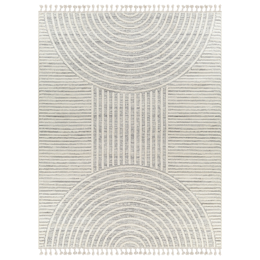 Tapis Scandinave Zambia Moderne Gris/Ivoire