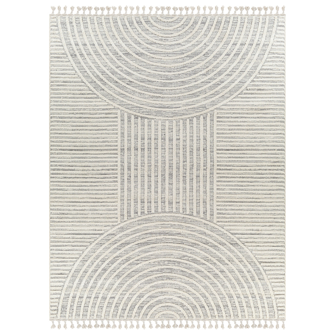 Tapis Scandinave Zambia Moderne Gris/Ivoire