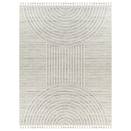 Tapis Scandinave Zambia Moderne Gris/Ivoire