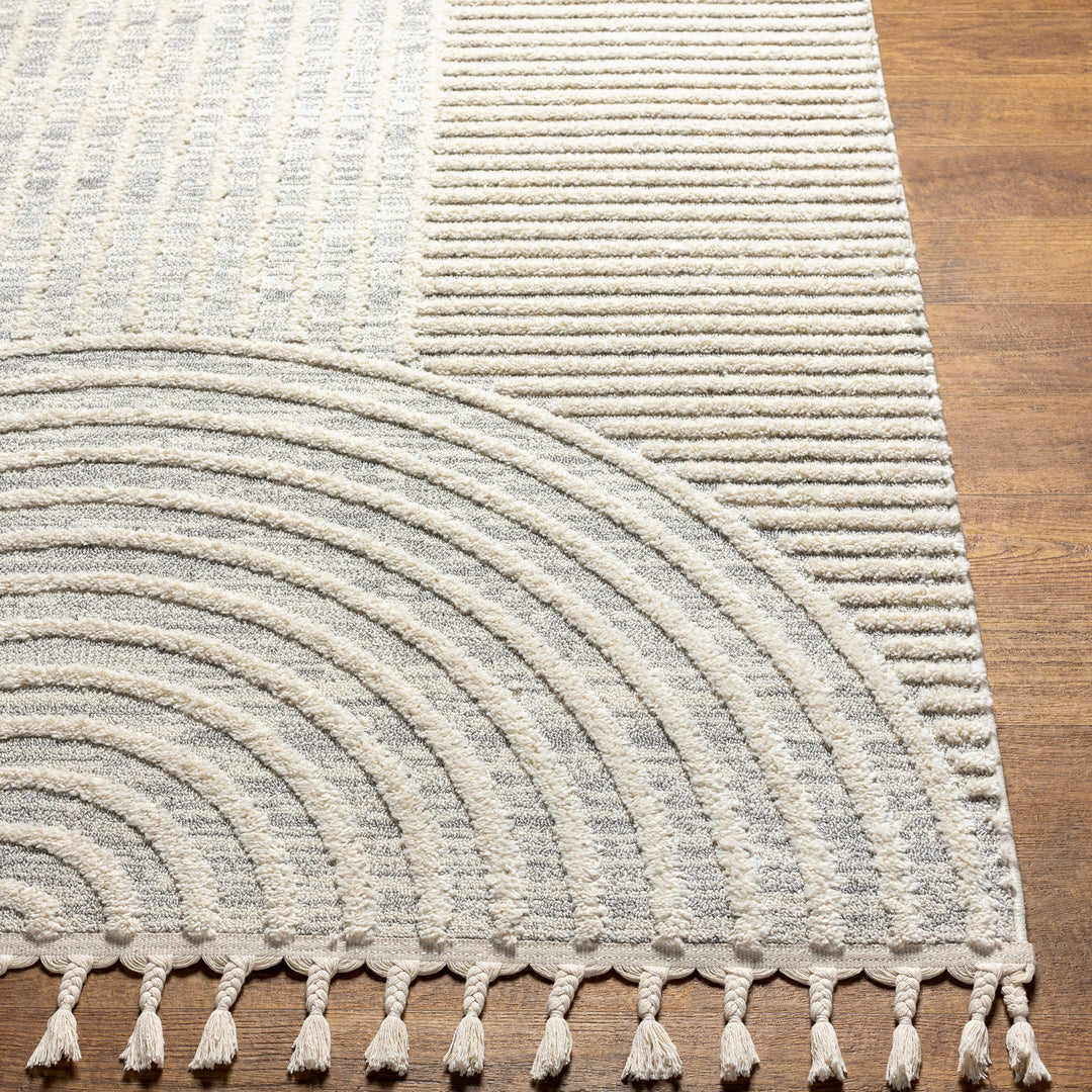 Tapis Scandinave Zambia Moderne Gris/Ivoire