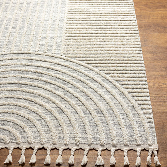 Tapis Scandinave Zambia Moderne Gris/Ivoire