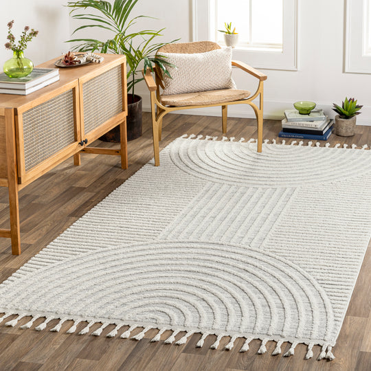 Tapis Scandinave Zambia Moderne Gris/Ivoire