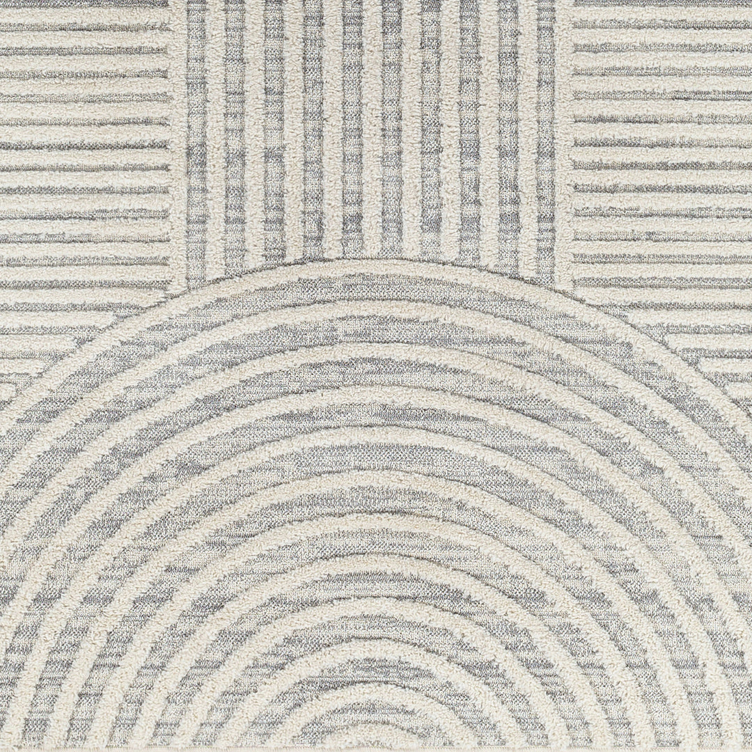 Tapis Scandinave Zambia Moderne Gris/Ivoire