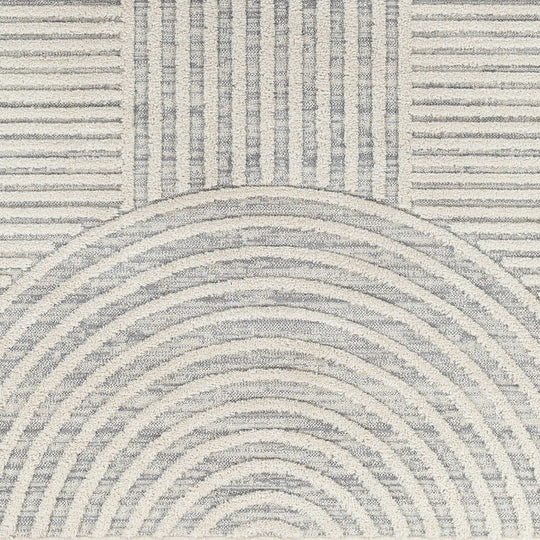 Tapis Scandinave Zambia Moderne Gris/Ivoire