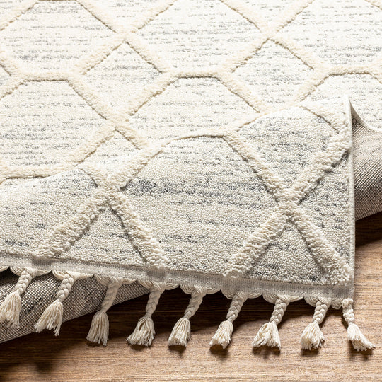 Tapis Scandinave Zaandam Bohème Ivoire/Gris