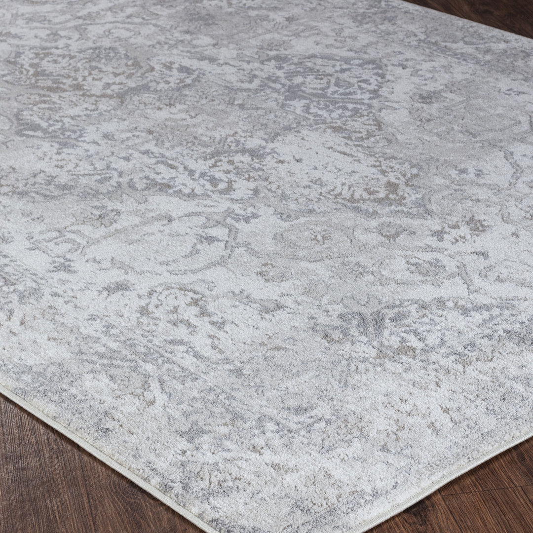 Tapis Vintage Oriental Blanc/Gris Nairobi