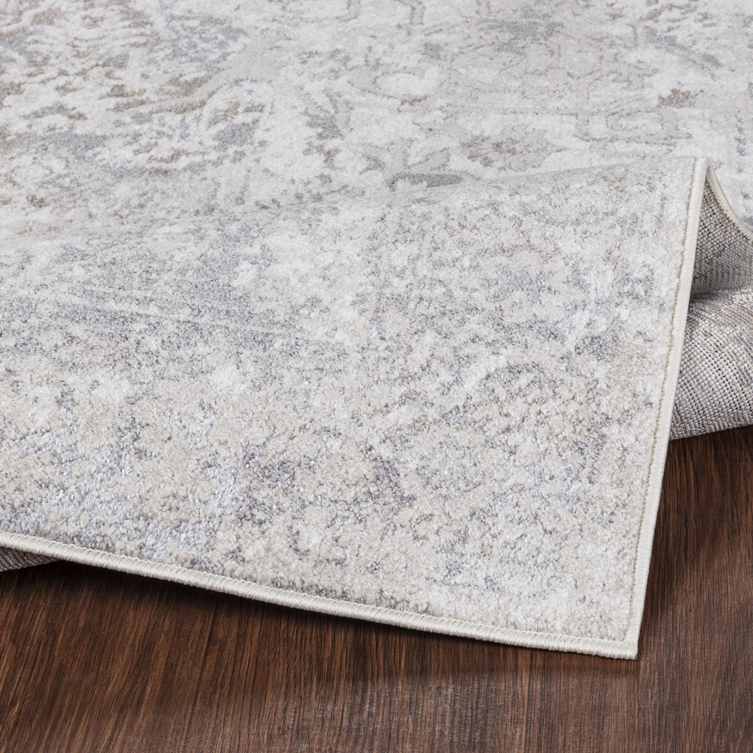 Tapis Vintage Oriental Blanc/Gris Nairobi