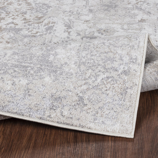 Tapis Vintage Oriental Blanc/Gris Nairobi