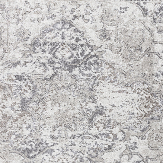 Tapis Vintage Oriental Blanc/Gris Nairobi
