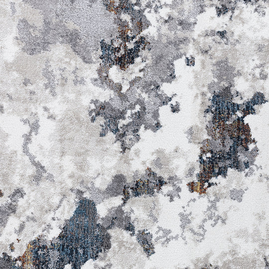 Tapis Abstrait Moderne Bleu/Gris Liverpool