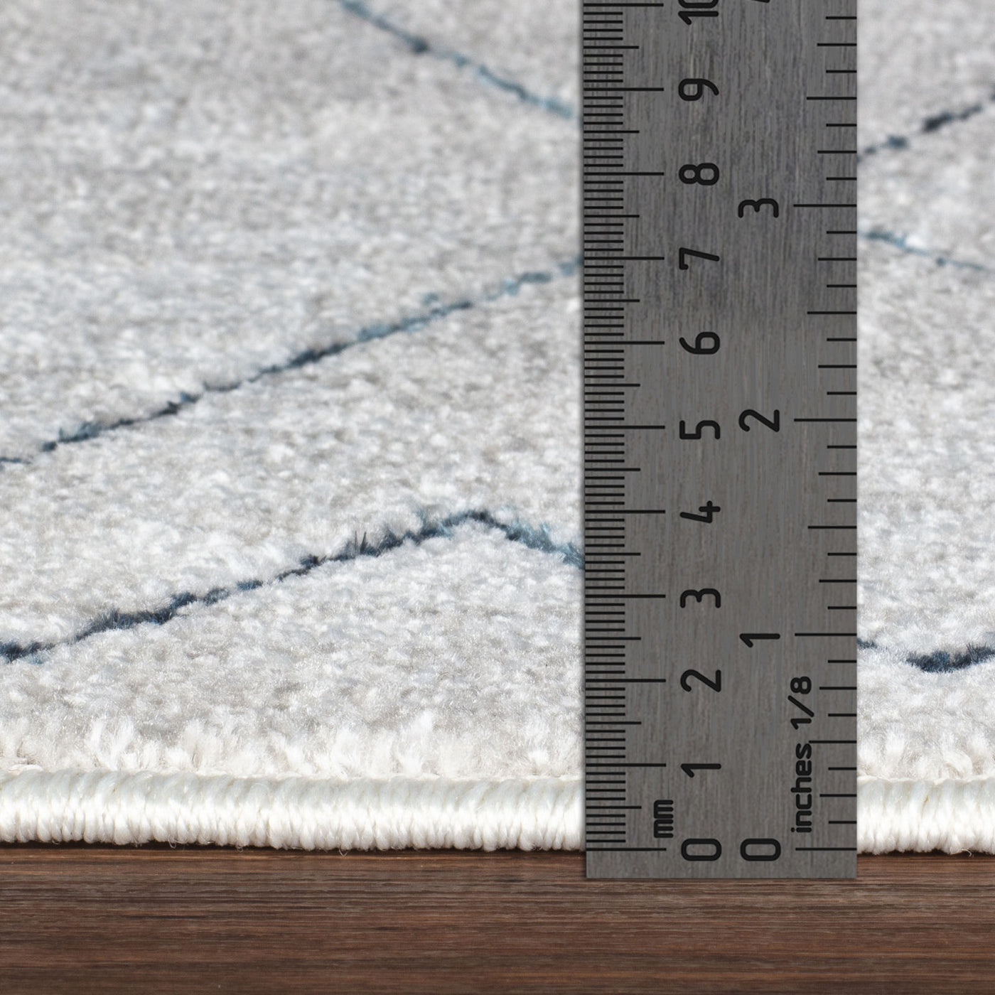 Tapis Berbère Ethnique Blanc/Bleu Glasgow