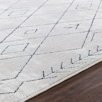 Tapis Berbère Ethnique Blanc/Bleu Glasgow