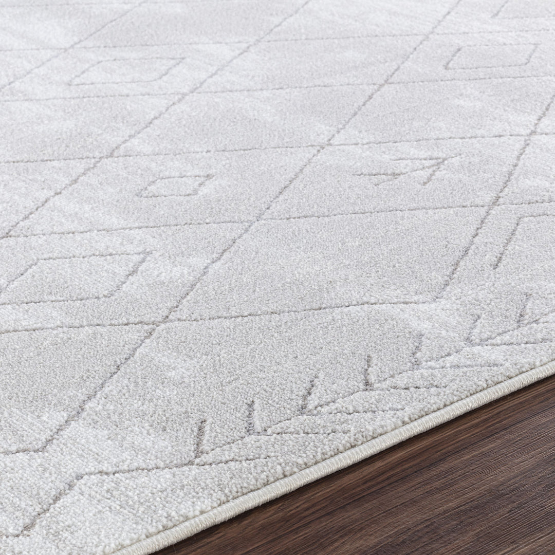 Tapis Berbère Ethnique Blanc/Gris Glasgow