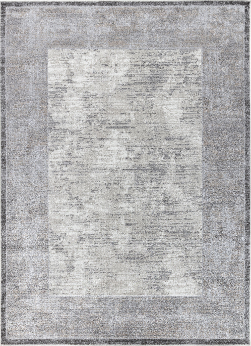 Tapis Abstrait Moderne Gris Hoen