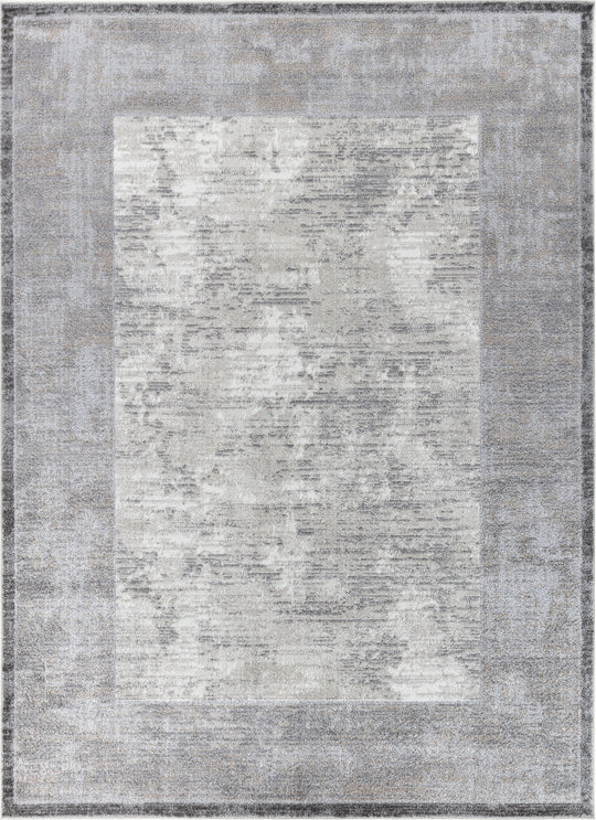 Tapis Abstrait Moderne Gris Hoen