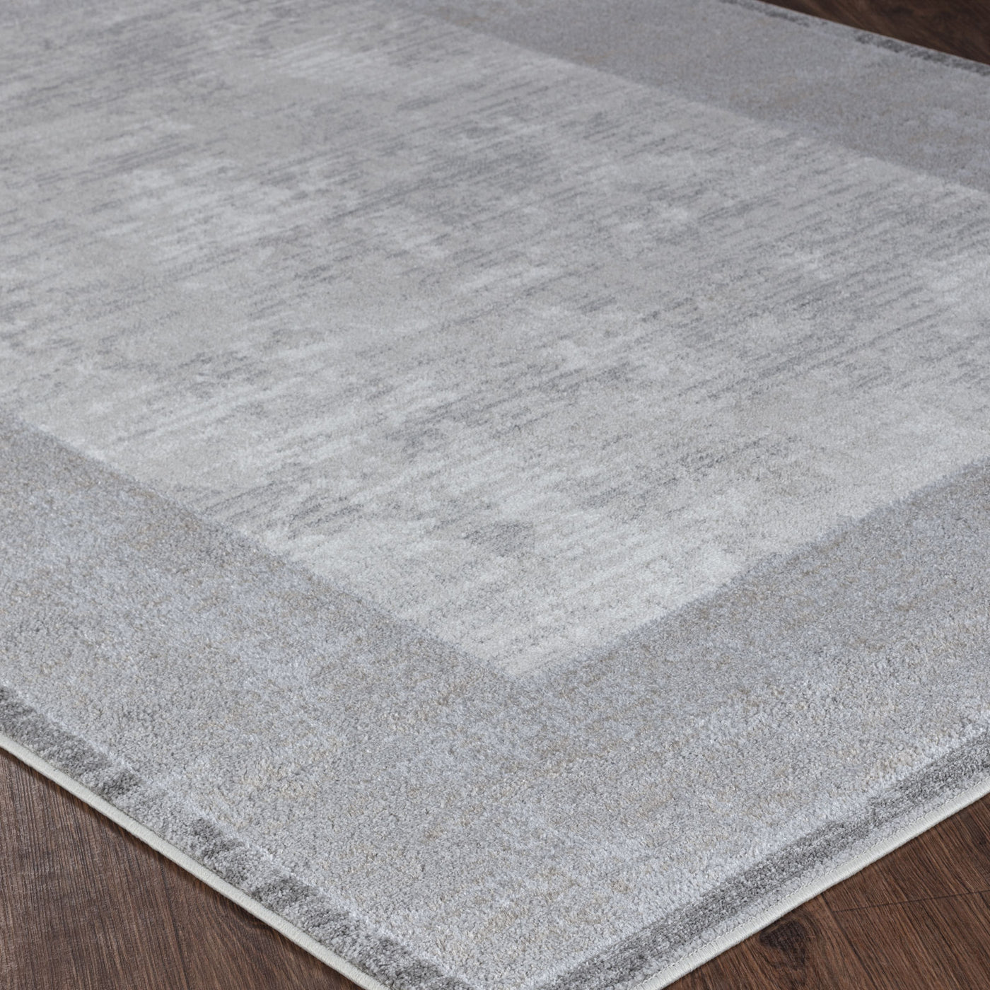 Tapis Abstrait Moderne Gris Hoen
