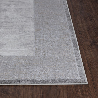 Tapis Abstrait Moderne Gris Hoen