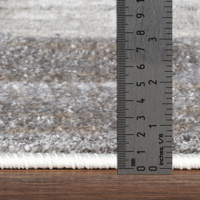 Tapis Abstrait Moderne Gris Hoen