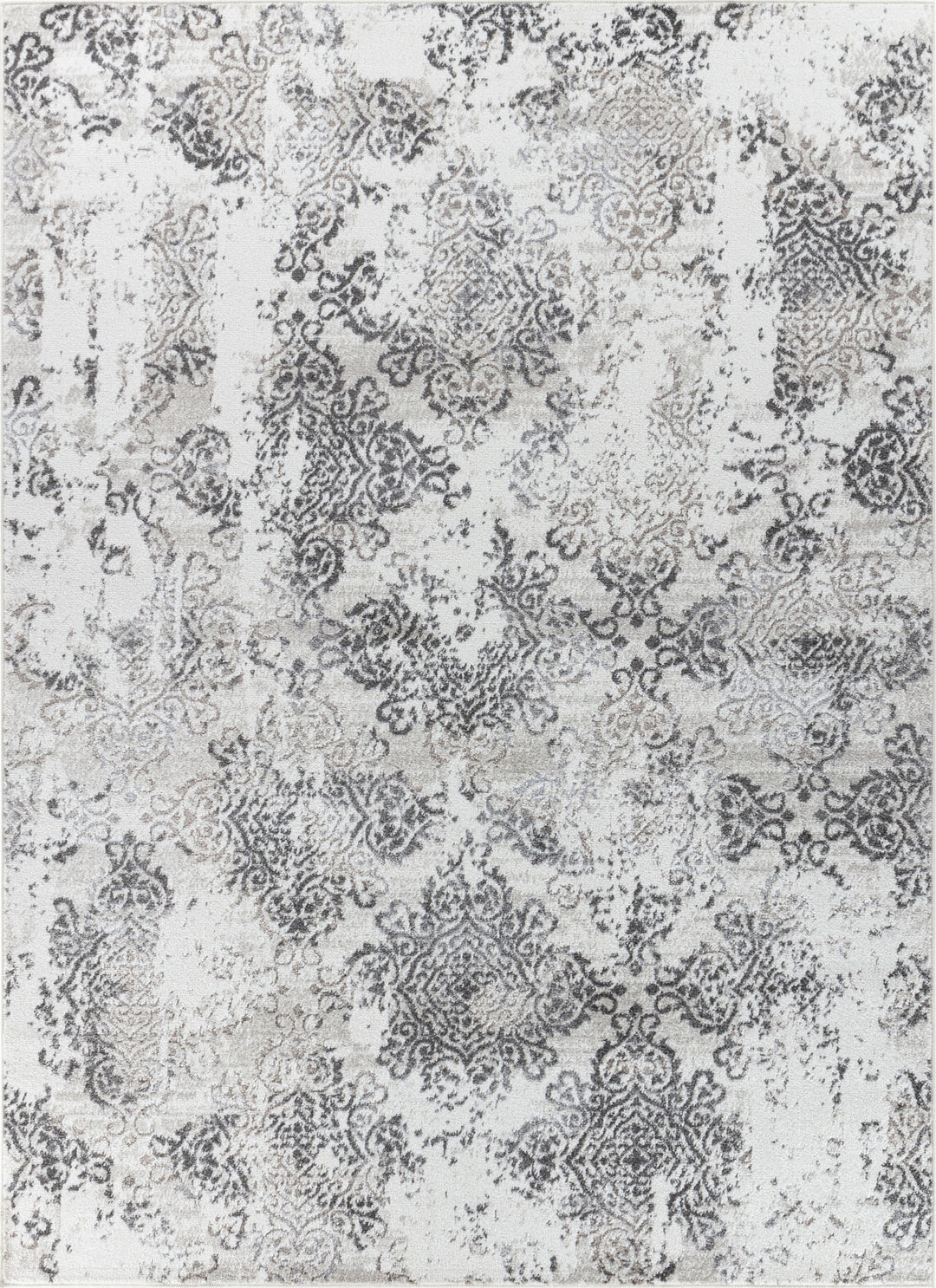 Tapis Vintage Oriental Blanc/Gris Palermo