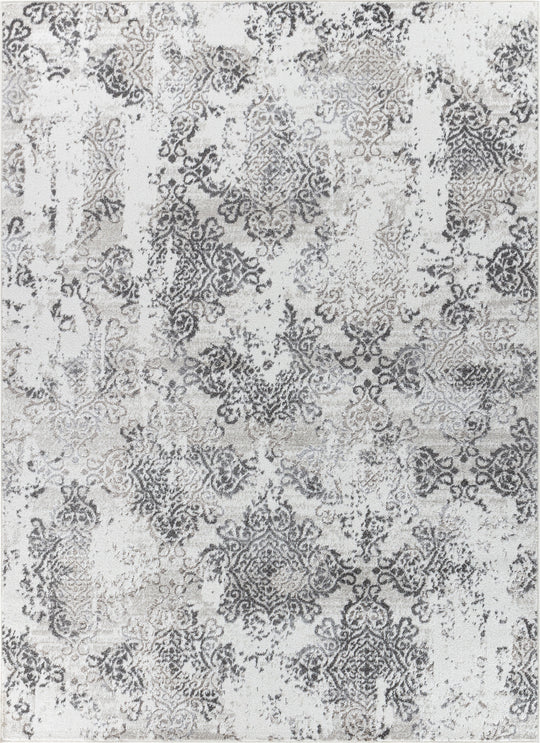 Tapis Vintage Oriental Blanc/Gris Palermo