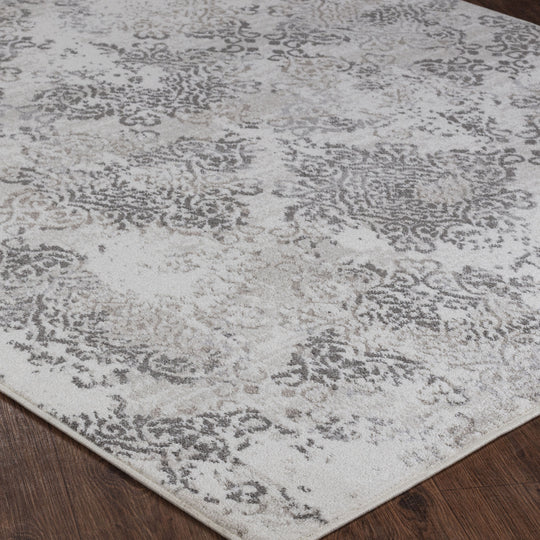 Tapis Vintage Oriental Blanc/Gris Palermo