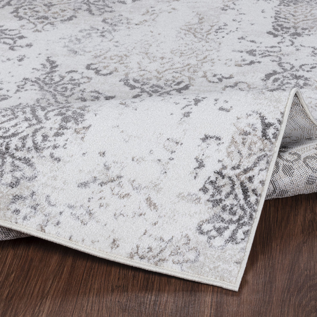Tapis Vintage Oriental Blanc/Gris Palermo