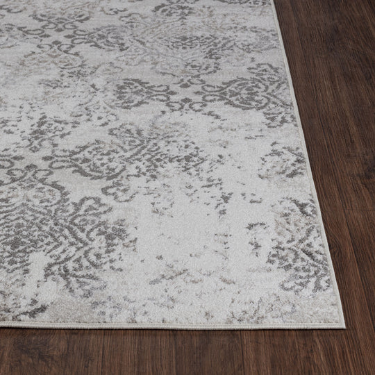 Tapis Vintage Oriental Blanc/Gris Palermo