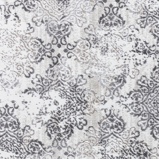 Tapis Vintage Oriental Blanc/Gris Palermo
