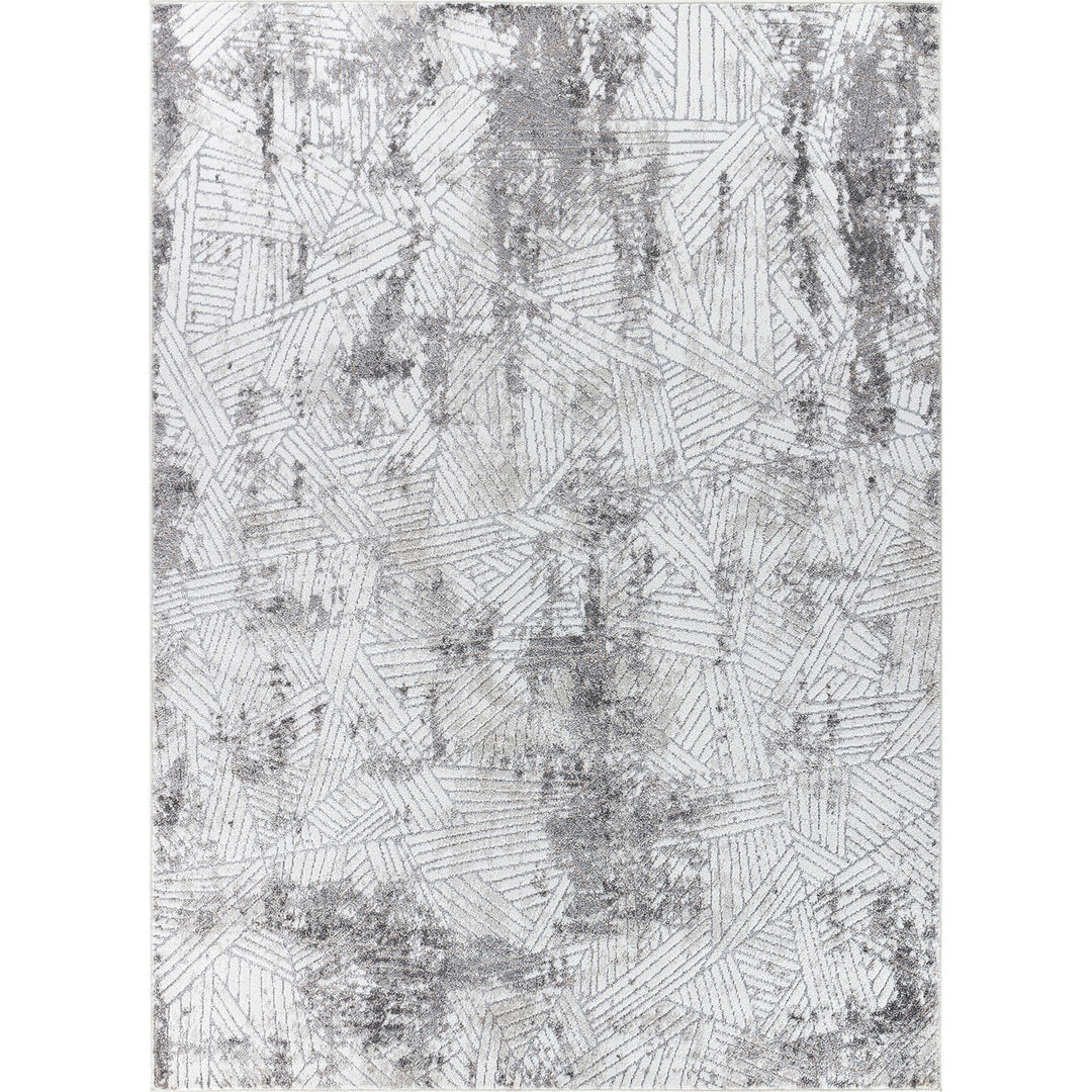 Tapis Scandinave Moderne Blanc/Gris Marrakech