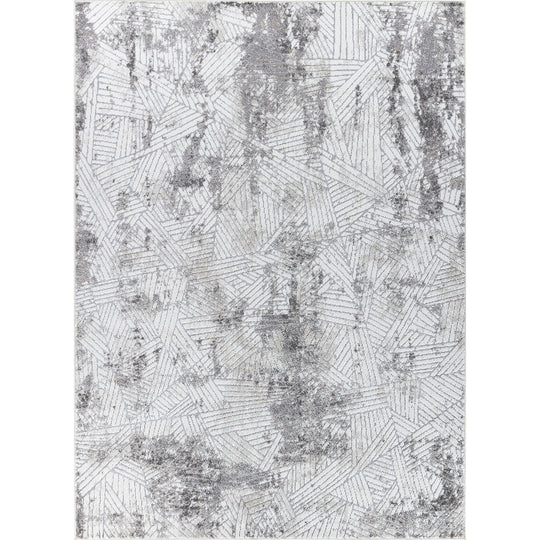 Tapis Scandinave Moderne Blanc/Gris Marrakech