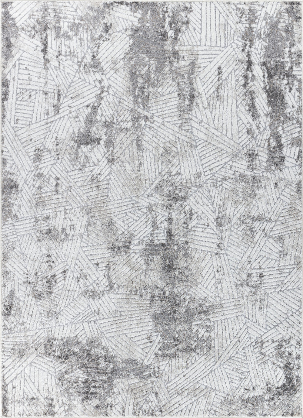 Tapis Scandinave Moderne Blanc/Gris Marrakech