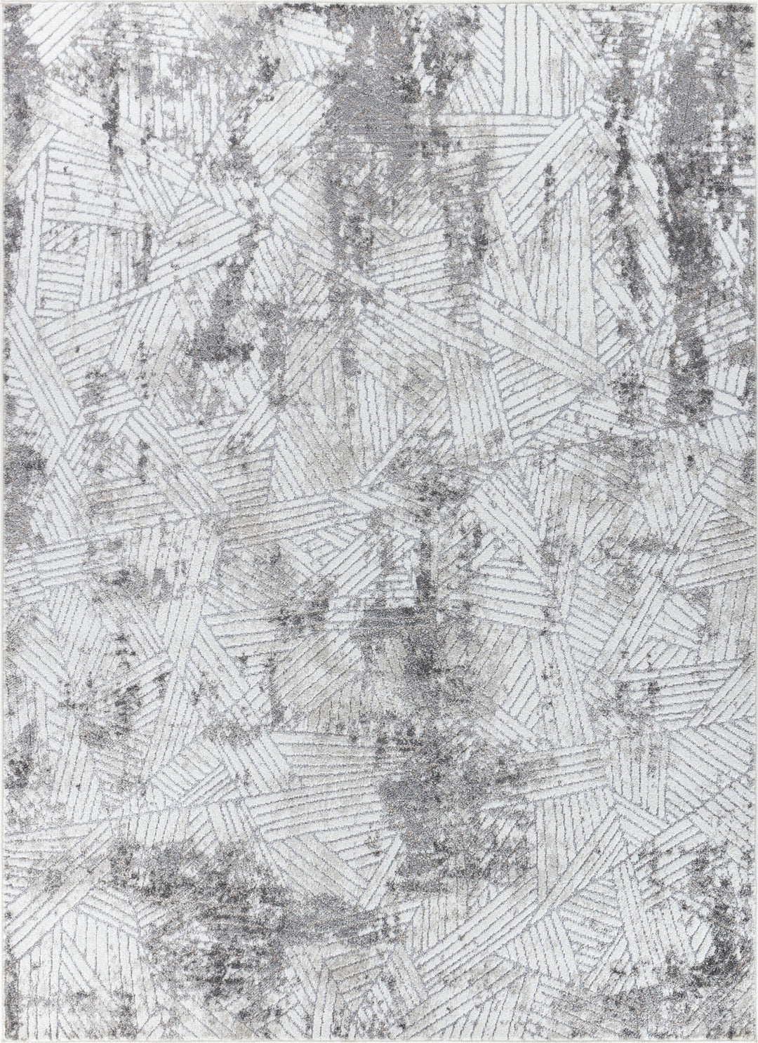 Tapis Scandinave Moderne Blanc/Gris Marrakech