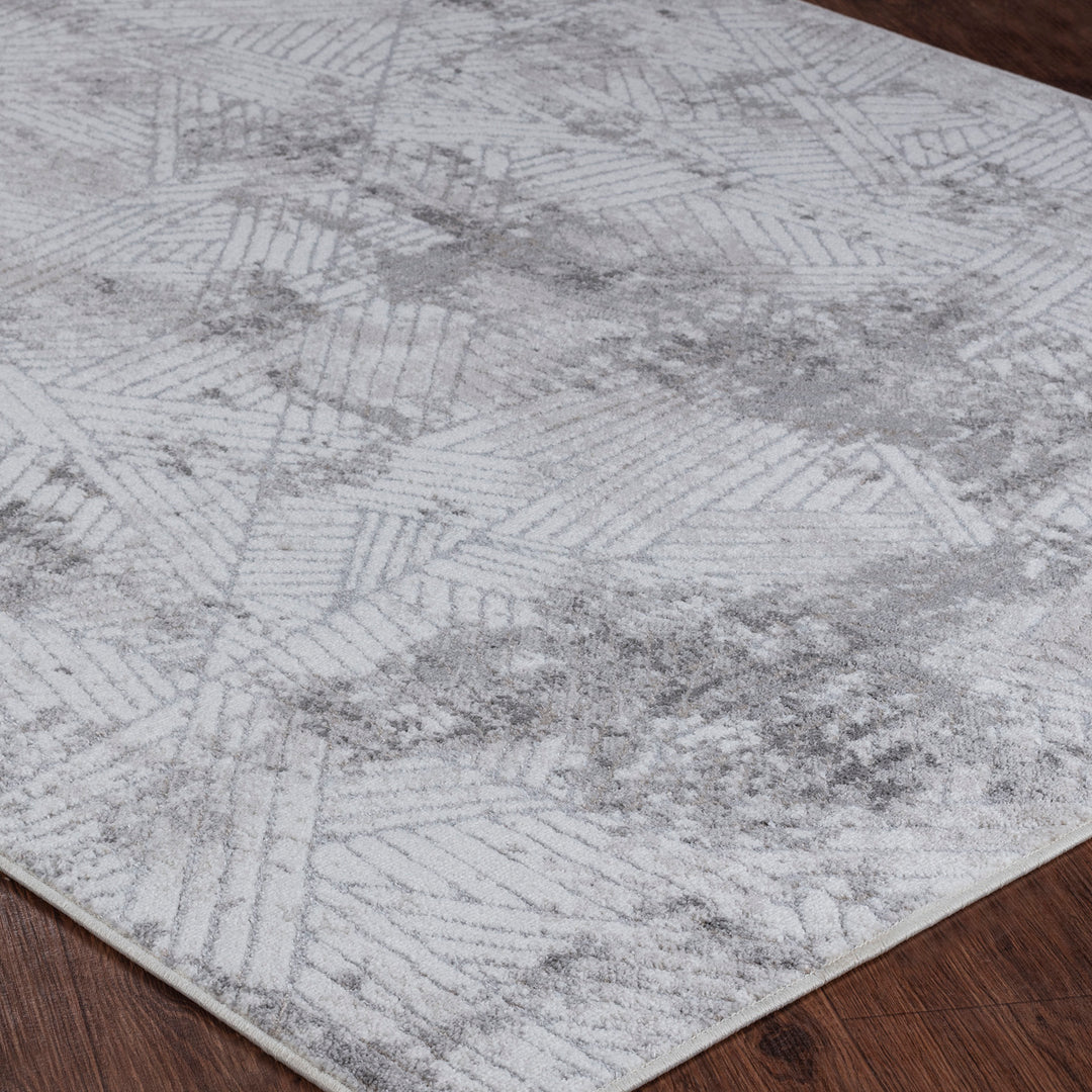 Tapis Scandinave Moderne Blanc/Gris Marrakech