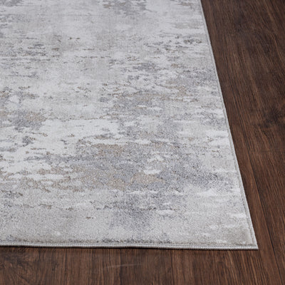 Tapis Abstrait Moderne Blanc/Gris Ceren