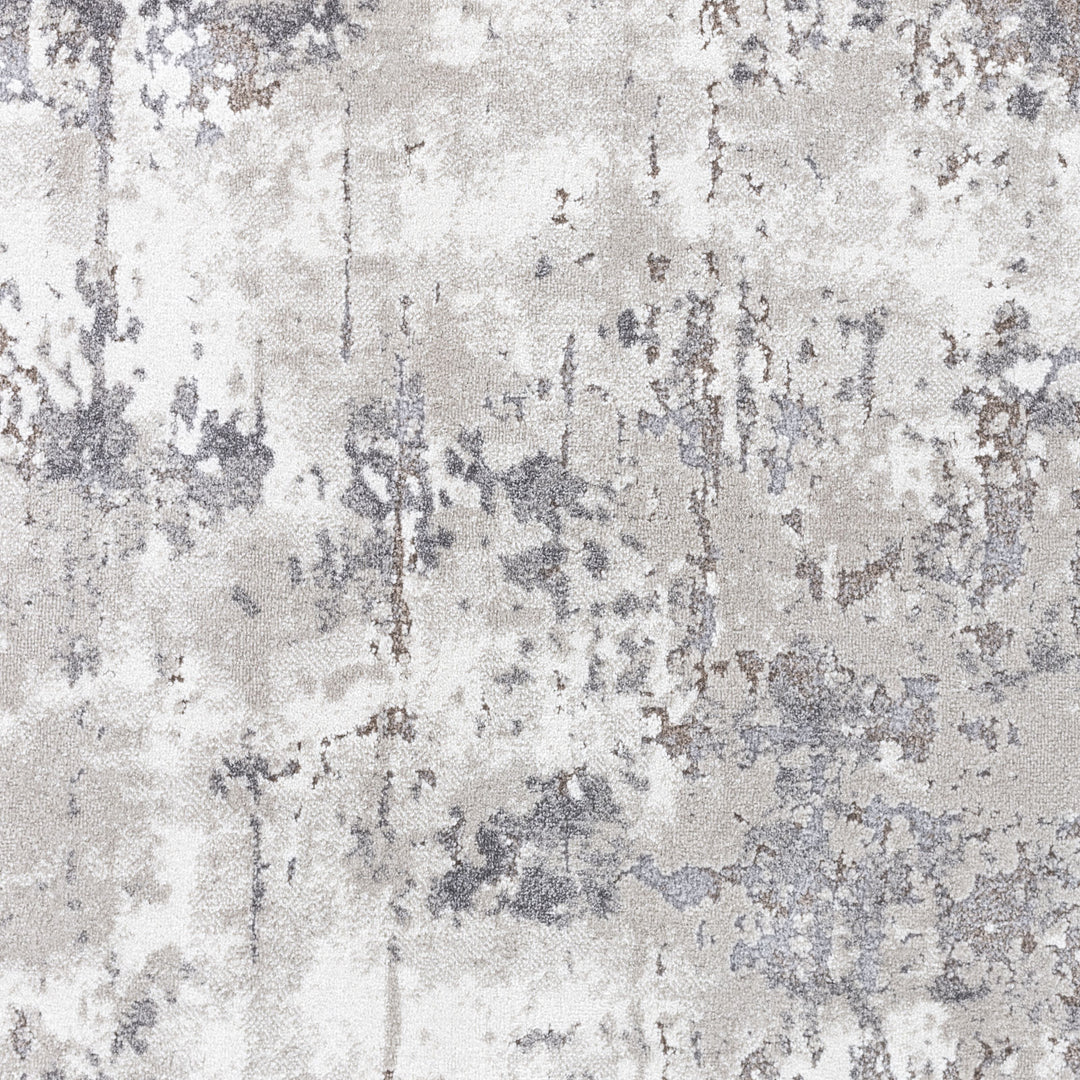 Tapis Abstrait Moderne Blanc/Gris Ceren