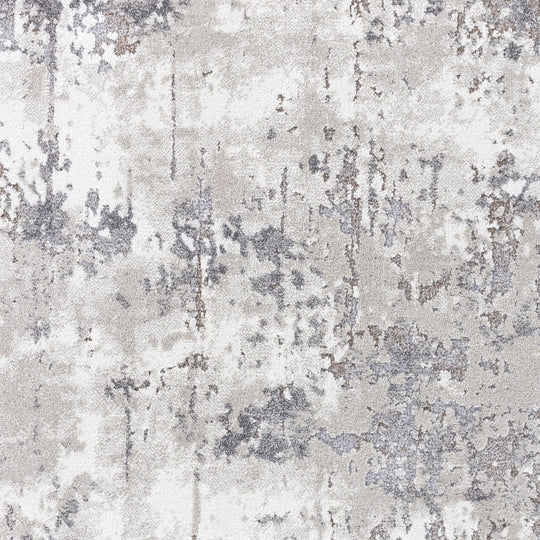Tapis Abstrait Moderne Blanc/Gris Ceren
