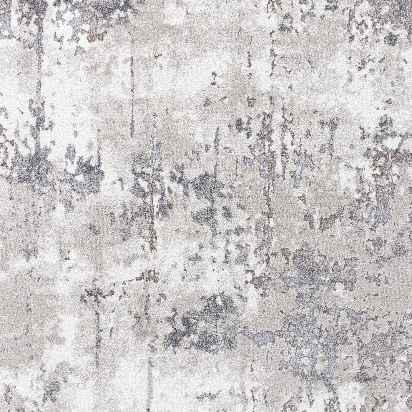 Tapis Abstrait Moderne Blanc/Gris Ceren