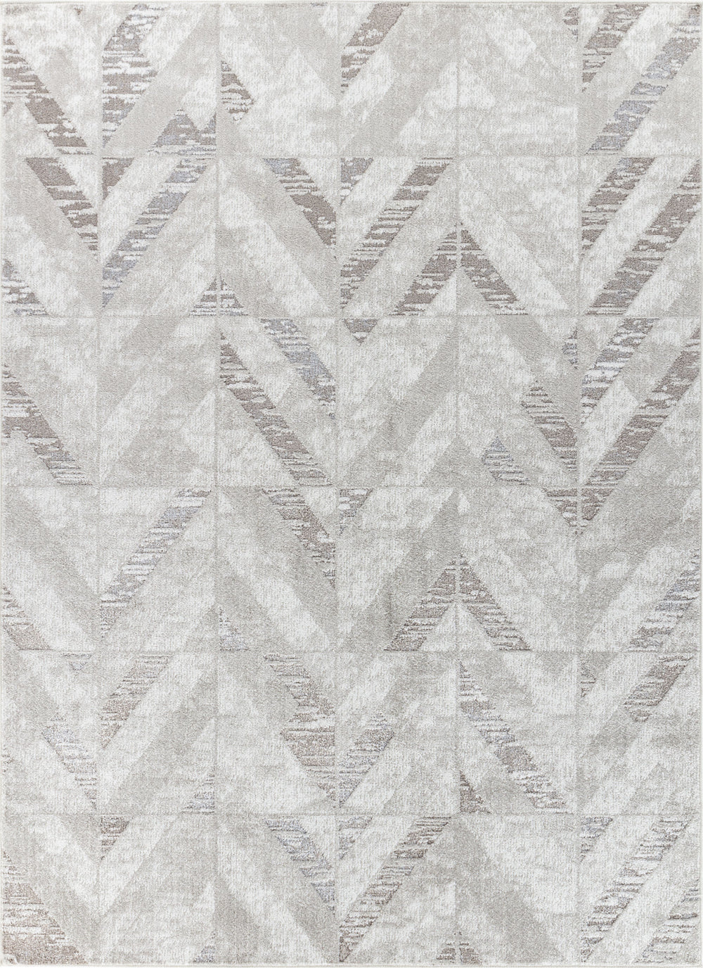 Tapis Scandinave Moderne Blanc/Gris Qatar