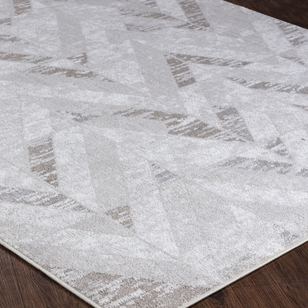 Tapis Scandinave Moderne Blanc/Gris Qatar