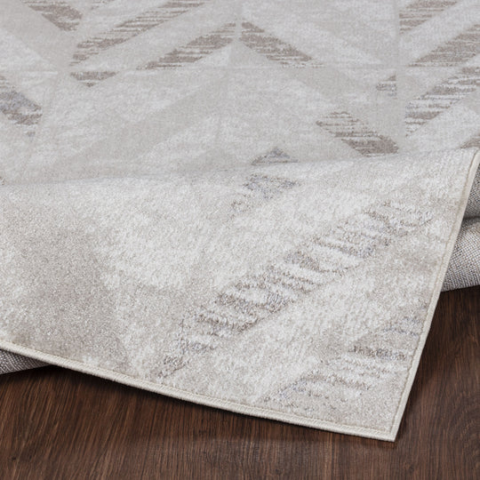 Tapis Scandinave Moderne Blanc/Gris Qatar