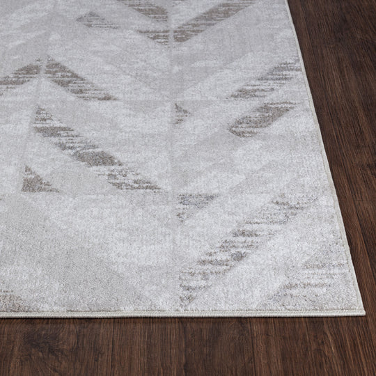 Tapis Scandinave Moderne Blanc/Gris Qatar