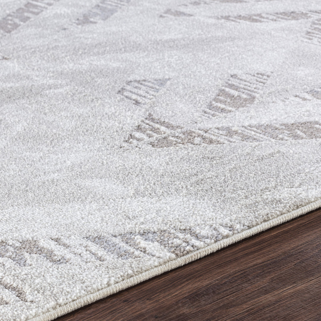 Tapis Scandinave Moderne Blanc/Gris Qatar