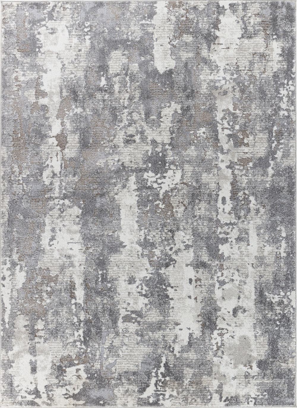 Tapis Abstrait Moderne Gris Ceren