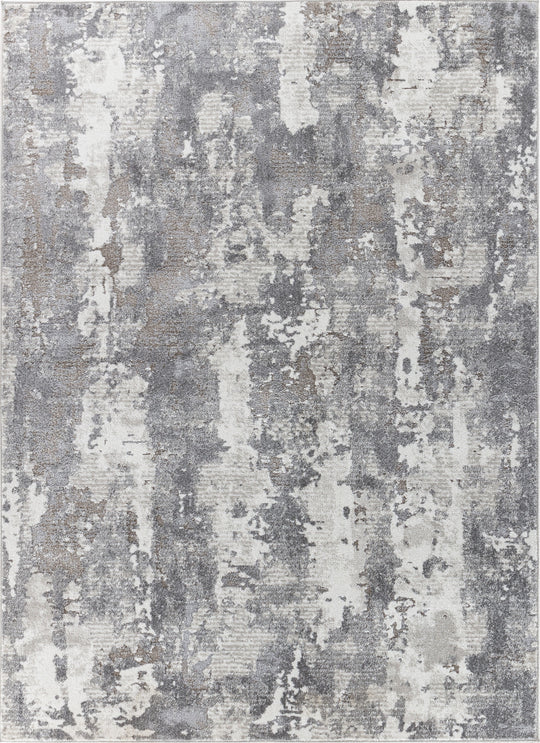 Tapis Abstrait Moderne Gris Ceren