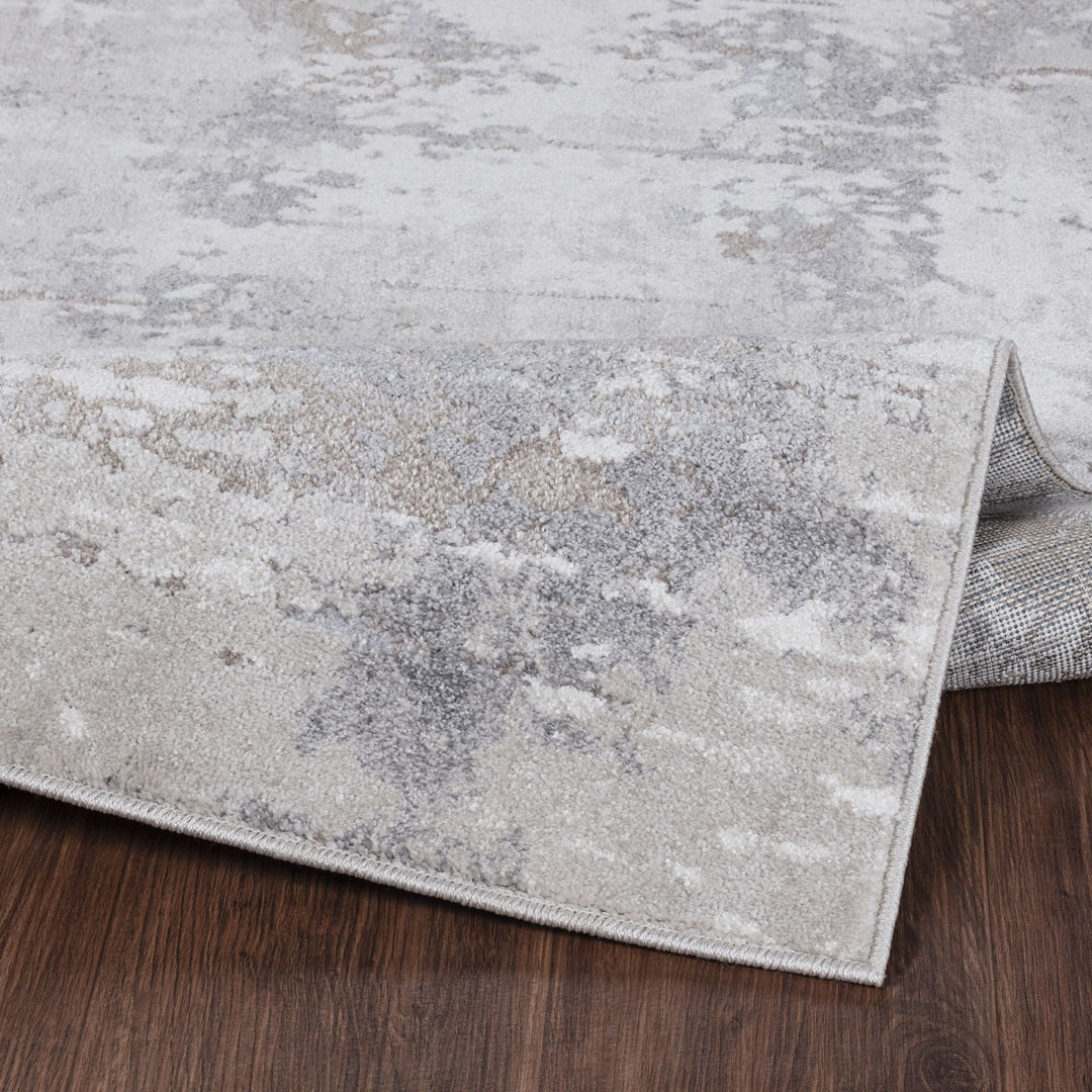 Tapis Abstrait Moderne Gris Ceren