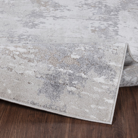 Tapis Abstrait Moderne Gris Ceren