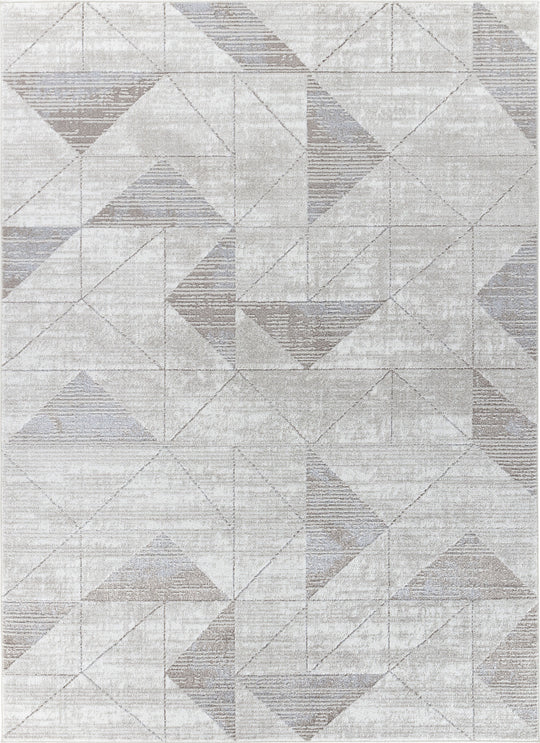 Tapis Scandinave Moderne Blanc/Gris Oslo