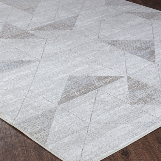 Tapis Scandinave Moderne Blanc/Gris Oslo