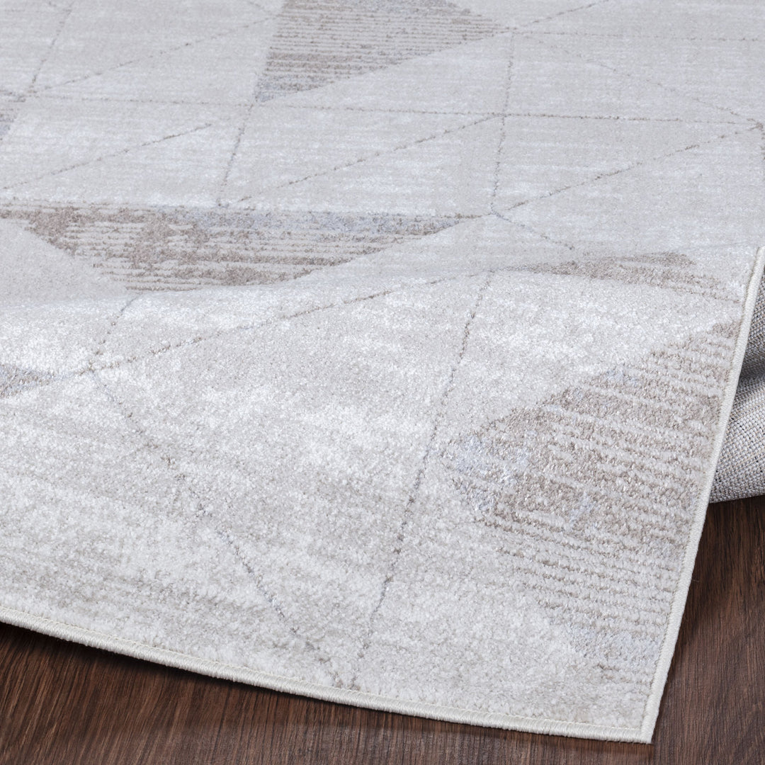 Tapis Scandinave Moderne Blanc/Gris Oslo